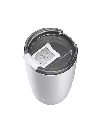 FLSK | Isolierbecher - Thermosbecher CUP Coffee to go-Becher 0,35l Edelstahl White | 